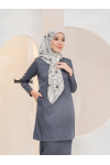 CIK KALSOM KURUNG DARK GREY